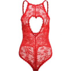 Body i gorsety: Hunkemöller NICE HEART CUT BODY Body tango red