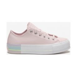 Converse Chuck Taylor All Star Lift Rainbow Tenisówki Różowy. Różowe trampki i tenisówki damskie Converse, bez wzorów, z materiału, bez zapięcia. Za 412,95 zł.