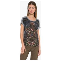 Desigual Ts Pi 17Wwtk92 2042 Damski T-Shirt (Rozmiar S). Szare koszulki damskie marki Desigual, s, bez wzorów, bez kołnierzyka. W wyprzedaży za 118,00 zł.