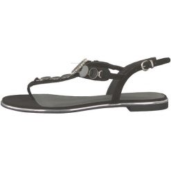 Tamaris Sandały Damskie 39 Czarne. Czarne sandały damskie Tamaris, bez wzorów, eleganckie, na wysokim obcasie, bez zapięcia. Za 189,00 zł.