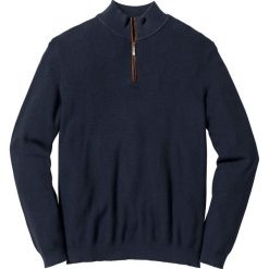 Sweter ze stójką Regular Fit bonprix ciemnoniebieski. Niebieskie golfy męskie marki bonprix, m. Za 79,99 zł.