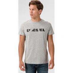 Diesel T-Diego Koszulka Szary. Szare podkoszulki męskie Diesel, m, z nadrukiem, z bawełny, z krótkim rękawem. Za 214,95 zł.