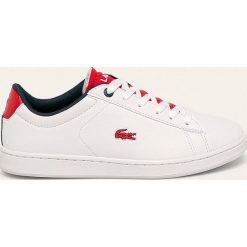 Lacoste - Buty Carnaby Evo 120. Białe buty sportowe damskie Lacoste, z gumy. Za 299,90 zł.