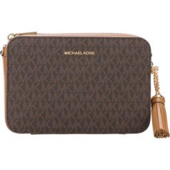 Michael Kors Ginny Medium Cross body bag Brązowy. Pomarańczowe torebki klasyczne damskie Michael Kors, w paski, z materiału, bez dodatków. Za 783,95 zł.