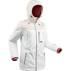 Kurtka snowboardowa i narciarska SNB JKT 500 AO damska. Białe kurtki damskie WED'ZE, xl, bez wzorów, z poliesteru, bez kaptura, narciarskie. Za 399,99 zł.