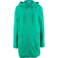 Długa bluza rozpinana bonprix szmaragdowy. Zielone bluzy rozpinane damskie bonprix, z długim rękawem, długie. Za 79,99 zł.