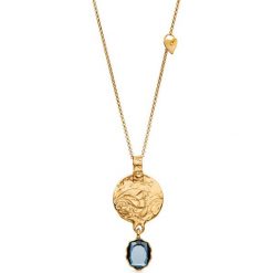 Unikalny Naszyjnik - srebro 925, Swarovski. Niebieskie naszyjniki damskie W.KRUK, srebrne. Za 449,00 zł.
