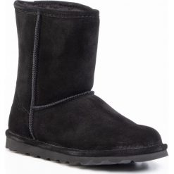 Buty BEARPAW - Elle Youth 1962Y Black 011. Czarne kozaki damskie Bearpaw, z wełny, bez obcasa, bez zapięcia. W wyprzedaży za 199,00 zł.