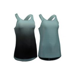 Top fitness kardio 520 damski. Brązowe topy damskie DOMYOS, l, bez wzorów, z elastanu, bez rękawów, na fitness i siłownię. Za 44,99 zł.