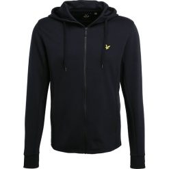 Swetry rozpinane męskie: Lyle & Scott TRICOT HOODED Kardigan true black