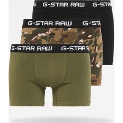 G-Star Raw - Bokserki (3-pack). Zielone bokserki męskie G-Star RAW, bez wzorów, z elastanu. W wyprzedaży za 149,90 zł.