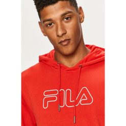 Fila - Bluza. Czarne bluzy męskie Fila, s, z nadrukiem, z bawełny, z kapturem, bez rękawów, z kapturem. Za 239,90 zł.