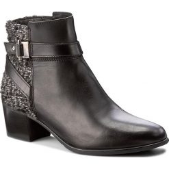Botki TAMARIS - 1-25390-29 Black Comb 098. Czarne botki damskie skórzane Tamaris. W wyprzedaży za 229,00 zł.