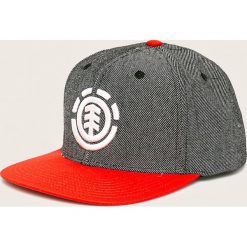 Element - Czapka. Szare czapki męskie Element, z aplikacjami, z bawełny. W wyprzedaży za 99,90 zł.