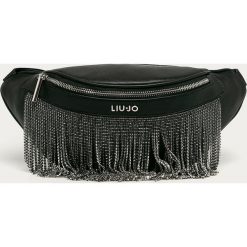 Liu Jo - Nerka. Czarne nerki damskie Liu Jo, w paski, z poliesteru, duże, z aplikacjami. Za 479,90 zł.