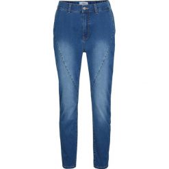 Dżinsy z wyszczuplającymi szwami z kolekcji Maite Kelly bonprix niebieski "stone used". Niebieskie jeansy damskie bonprix. Za 129,99 zł.
