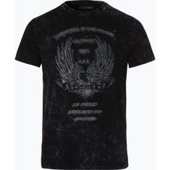 Guess Jeans - T-shirt męski, czarny. Czarne t-shirty męskie marki Guess Jeans, s, z nadrukiem, z jeansu, bez kołnierzyka. Za 229,95 zł.
