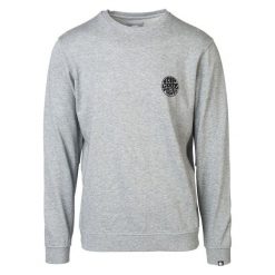 Rip Curl Bluza Męska Wettie Crew Xxl Szary. Szare bluzy męskie Rip Curl, xxl, z nadrukiem, z bawełny, bez kołnierzyka, bez rękawów, bez kaptura. W wyprzedaży za 284,00 zł.