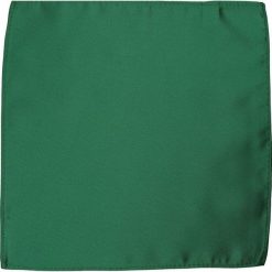 Elegancka, Męska Poszetka - ALTIES - Zieleń POSZALTTANIA0087. Żółte poszetki męskie Alties, bez wzorów, z materiału, eleganckie. Za 16,90 zł.
