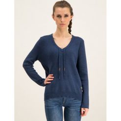 Sweter G-Star Raw City Armour D14476-B415-A860. Niebieskie swetry damskie G-Star RAW, m, bez wzorów, z wiskozy, klasyczne, bez rękawów, bez kaptura. W wyprzedaży za 319,00 zł.