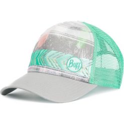 Czapka z daszkiem BUFF - Trucker Cap Biome 119534.711.10.00 Aqua. Szare czapki damskie Buff, bez wzorów, z elastanu. Za 109,00 zł.