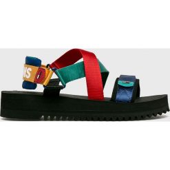 Tommy Jeans - Sandały Strap Sandal. Szare kapcie męskie Tommy Jeans, bez wzorów, z jeansu. Za 299,90 zł.