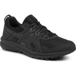 Buty ASICS - Trail Scout 1011A663 Black/Carrier Grey 001. Czarne buty sportowe męskie Asics, ze skóry ekologicznej, bez zapięcia, do biegania. Za 249,00 zł.