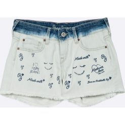 Pepe Jeans - Szorty dziecięce Trinket 122-180 cm. Szare spodenki dziewczęce marki Pepe Jeans, z elastanu, casualowe. W wyprzedaży za 179,90 zł.