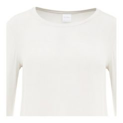 Max Mara Leisure ALASKA Bluzka z długim rękawem eis. Białe bluzki asymetryczne Max Mara Leisure, xs, z jedwabiu, z długim rękawem. Za 509,00 zł.