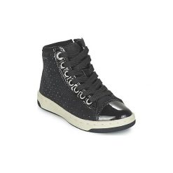 Buty Dziecko Geox CREAMY. Czarne trampki dziewczęce Geox, bez wzorów, bez zapięcia. Za 179,40 zł.