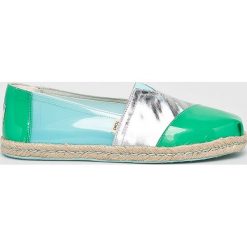 Toms - Espadryle Classic. Niebieskie espadryle damskie Toms, bez wzorów, z gumy, bez obcasa, na obcasie. W wyprzedaży za 219,90 zł.