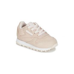 Buty Dziecko Reebok Classic CLASSIC LEATHER. Brązowe trampki dziewczęce Reebok Classic, bez wzorów, bez zapięcia. Za 199,00 zł.