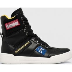 Calvin Klein Jeans - Buty. Czarne buty sportowe damskie marki Calvin Klein Jeans, bez wzorów, z jeansu, sportowe. Za 969,90 zł.