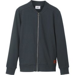 Bluza rozpinana bomberka bonprix czarny. Czarne bluzy chłopięce bonprix, bez wzorów, klasyczne, bez rękawów, bez kaptura. Za 37,99 zł.
