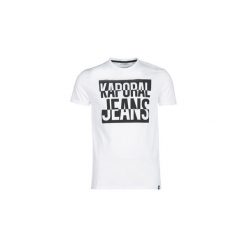 T-shirty z krótkim rękawem Kaporal POGGO. Białe t-shirty męskie marki Kaporal, s, bez wzorów, bez kołnierzyka, krótkie. Za 109,00 zł.