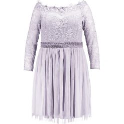Sukienki hiszpanki: Little Mistress Curvy Lace Prom Sukienka koktajlowa grey