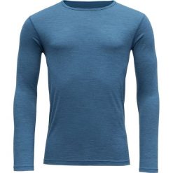 Devold Koszulka męska Breeze GO 181 221 A 258A XL niebieska. Niebieskie koszulki męskie termoaktywne Devold, xl, bez wzorów, z wełny, bez kołnierzyka, z długim rękawem, długie, outdoorowe. Za 355,00 zł.