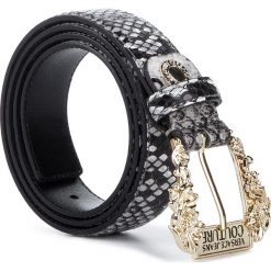 Pasek Damski VERSACE JEANS COUTURE - D8VUBF01 71220 749. Czarne paski damskie Versace Jeans Couture, w paski, z jeansu. W wyprzedaży za 349,00 zł.