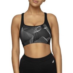 4F Sports Bra H4L20-STAD005-20S. Czarne biustonosze sportowe damskie 4f, s, bez wzorów. W wyprzedaży za 99,99 zł.