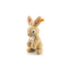Steiff Maskotka Zajączek Meiko, 16 cm, stojący, kolor beżowy. Brązowe przytulanki i maskotki marki Steiff, z tworzywa sztucznego. Za 149,00 zł.