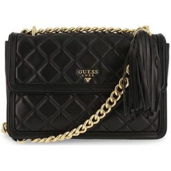 Guess torebka HWSANDL7421 czarna. Czarne torebki klasyczne damskie Guess, z aplikacjami, bez dodatków. Za 1019,00 zł.
