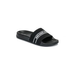 Klapki MICHAEL Michael Kors GILMORE SLIDE. Czarne klapki damskie MICHAEL Michael Kors, bez wzorów, bez obcasa. Za 195,30 zł.