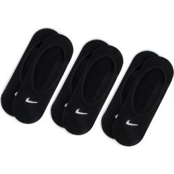 Zestaw 3 par stopek damskich NIKE - SX4863 010 Czarny. Czarne skarpetki damskie Nike, bez wzorów, z elastanu. Za 49,00 zł.