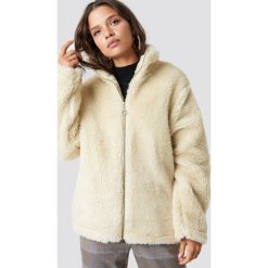 Bomberki damskie: Trendyol Kurtka Kaban Teddy - Offwhite
