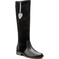 Buty zimowe damskie: Kozaki ROBERTO – 525 Cz.Lico/Cz.Welur