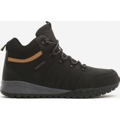 Czarne Trapery Sahib. Czarne buty trekkingowe męskie Born2be, z nubiku, na sznurówki. Za 199,99 zł.