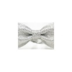 Marthu mucha SILVER m0219. Szare muszki męskie Marthu, w paski, z tkaniny, eleganckie. Za 89,00 zł.