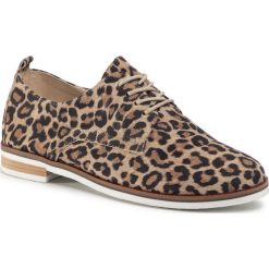Oxfordy CAPRICE - 9-23201-24 Nature Leo 492. Pomarańczowe półbuty damskie Caprice, bez obcasa, na obcasie, bez zapięcia. Za 249,00 zł.