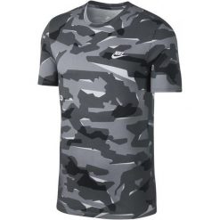 Nike T-Shirt Męski M Nsw Tee Camo Pack 1/Wolf Grey/Cool Grey/White L. Szare t-shirty męskie marki Nike, m, z bawełny. Za 119,00 zł.