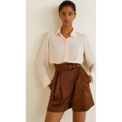 Mango - Koszula Basic. Szare koszule damskie Mango, l, z materiału, klasyczne, z klasycznym kołnierzykiem, z długim rękawem. Za 89,90 zł.